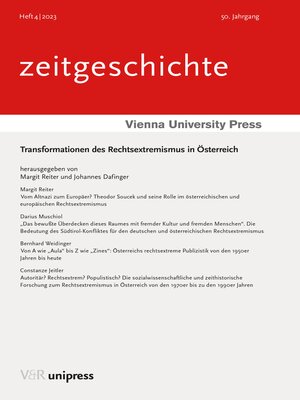 cover image of Transformationen des Rechtsextremismus in Österreich